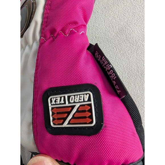 Choko Design Women's Pink Nylon Snowmobile Ski Gloves Size L Aero Tex Hot Thumb - Picture 6 of 8